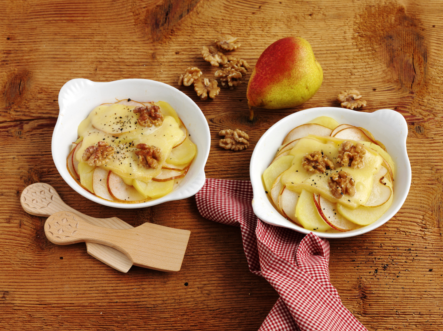 Kartoffel-Birnen-Gratin mit Raclette Suisse®