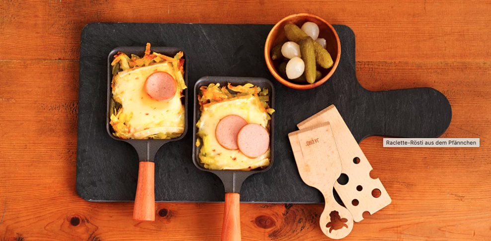 Rösti im Pfännchen mit Raclette Suisse®